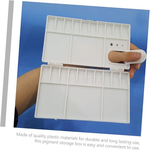 Uonlytech 3pcs ملونة خلط مربع خفيفة الوزن القابلة للطي للألوان المائية لسهولة تنظيف الطلاء لطلاب الفنانين ومتوافق مع الزيت بالألوان المائية in Saudi Arabia
