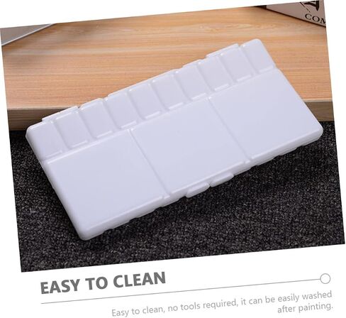 Uonlytech 3pcs ملونة خلط مربع خفيفة الوزن القابلة للطي للألوان المائية لسهولة تنظيف الطلاء لطلاب الفنانين ومتوافق مع الزيت بالألوان المائية in Saudi Arabia