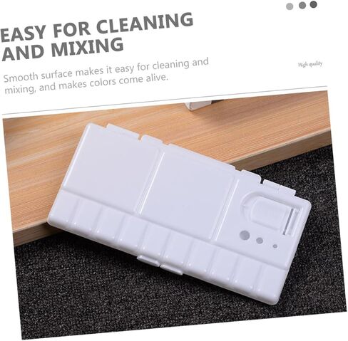 Uonlytech 3pcs ملونة خلط مربع خفيفة الوزن القابلة للطي للألوان المائية لسهولة تنظيف الطلاء لطلاب الفنانين ومتوافق مع الزيت بالألوان المائية in Saudi Arabia