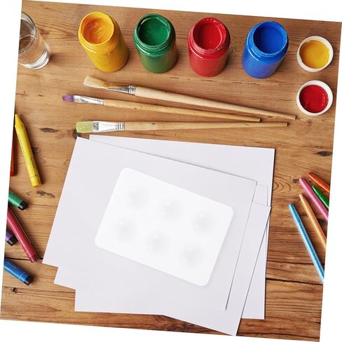 Gadpiparty 2pcs لوحة صينية الطلاء السيليكون لطلاء الزيت المائي وصياغة صواني خلط خفيفة الوزن سهلة التنظيف لمشاريع فنية DIY ولوحة الوجه in Kuwait