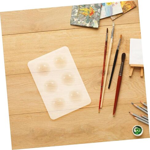 Gadpiparty 2pcs لوحة صينية الطلاء السيليكون لطلاء الزيت المائي وصياغة صواني خلط خفيفة الوزن سهلة التنظيف لمشاريع فنية DIY ولوحة الوجه in Kuwait