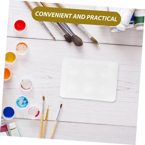 Gadpiparty 2pcs لوحة صينية الطلاء السيليكون لطلاء الزيت المائي وصياغة صواني خلط خفيفة الوزن سهلة التنظيف لمشاريع فنية DIY ولوحة الوجه in Kuwait