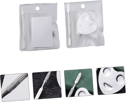JOJOFUNY 2SETS ART ART ART PLATE PLATE PLATE PLATE للمكياج وتصميم الأظافر حلقة قلب للمنزل والصالون استخدام in Saudi Arabia