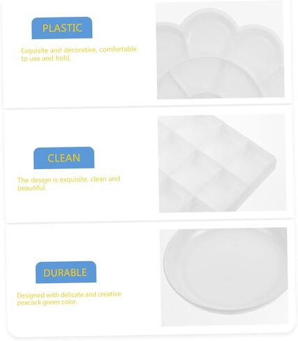 1Set Gouache Color Mixing Tray Artist Palette with Wells Lightweight and Portable Pigment Mixing Plate for Watercolor Painting for Art in Saudi Arabia