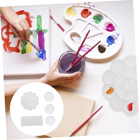 1Set Gouache Color Mixing Tray Artist Palette with Wells Lightweight and Portable Pigment Mixing Plate for Watercolor Painting for Art in Saudi Arabia