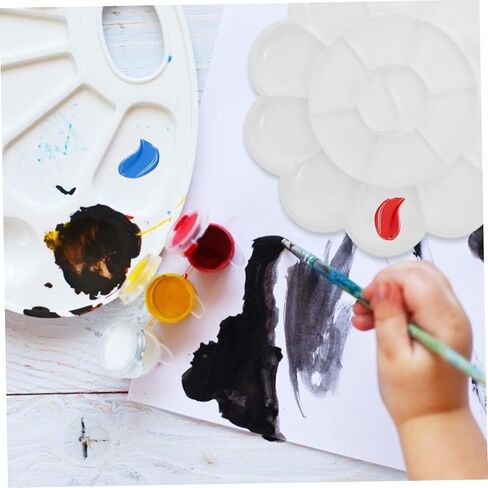 1Set Gouache Color Mixing Tray Artist Palette with Wells Lightweight and Portable Pigment Mixing Plate for Watercolor Painting for Art in Saudi Arabia