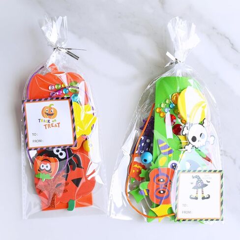 Winlyn 24 Sets Halloween Craft Kits Fall Crafts Candy Corn Bat Whost Witches Workmark Workment rolkents مجموعات فنية الرغوة الفنون والحرف اليدوية للدرس. in Saudi Arabia