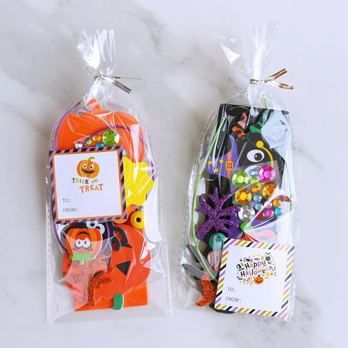 Winlyn 24 Sets Halloween Craft Kits Fall Crafts Diy Monster Spider Jack-O-Lantern Bookmark Orgenment مجموعات فنون الرغوة الفنون والحرف اليدوية للأطفال. in Saudi Arabia