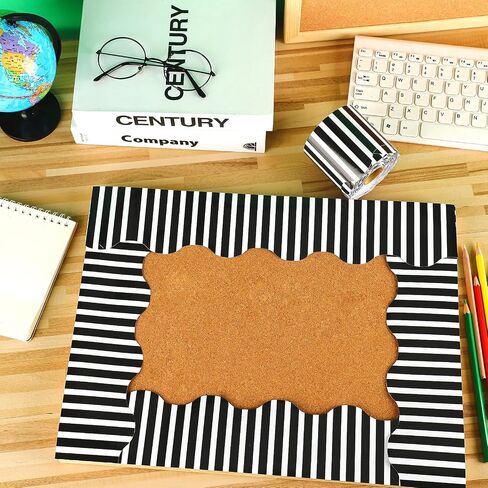 Eaasty 69 ft Bulletin Board Borders Scalloped Border Trim Classroom Decoration for School Chalkboard Bulletin Board Wall Supplies(Black and White) in Saudi Arabia