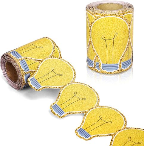 32.8 FT LIGHT LIGHT BULB BULLETIN BORRORD GROOVY TRIM TRIM SELF LOSTSIVE TO SCHOOL BULLETIN PORLOY Roll for Science Math Classroom Office Chalkboard Party Decor in Kuwait