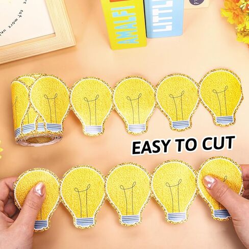 32.8 FT LIGHT LIGHT BULB BULLETIN BORRORD GROOVY TRIM TRIM SELF LOSTSIVE TO SCHOOL BULLETIN PORLOY Roll for Science Math Classroom Office Chalkboard Party Decor in Kuwait