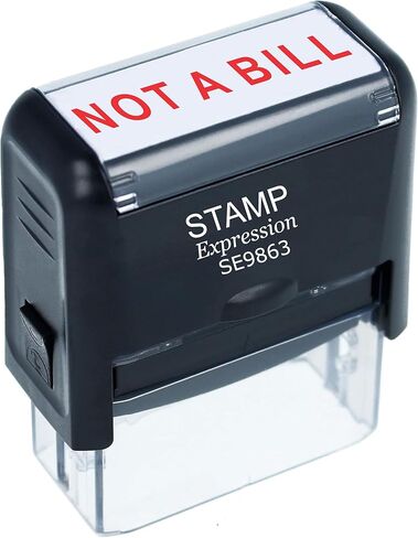 StampExpression - NOT A Bill Office Self Inking Rubber Stamp - Red Ink (A-5567) in Saudi Arabia