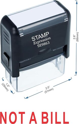 StampExpression - NOT A Bill Office Self Inking Rubber Stamp - Red Ink (A-5567) in Saudi Arabia