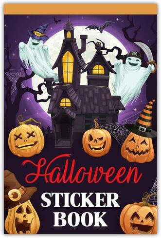 Halloween Sticker Book, 54 Sheets 366 Pcs Journaling Scrapbooking Stickers for Journaling Scrapbooking Bullet Journals Planners Letter Card Making Collage Art Crafts Water Bottle in Kuwait