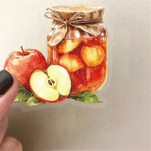 Maple Leaves Stickers 60PCS Realistic Transparent Stickers for Maple Leaves,Colorful Waterproof Sticker for Laptop,Stationery,Luggage,Scrapbooking,Water Bottles,Gifts,Journaling,Planner in Kuwait