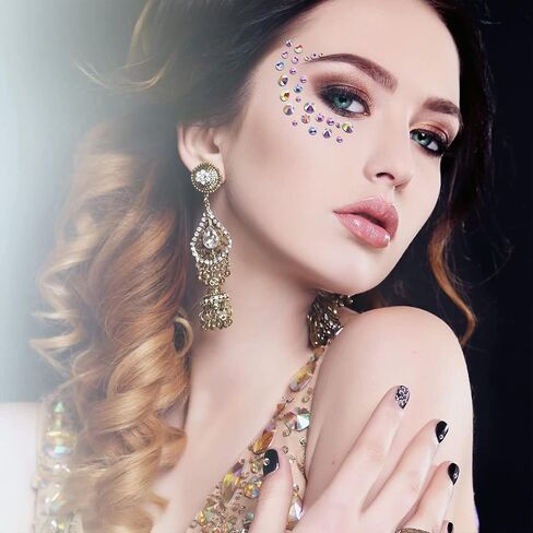 SS20 AB Crystal Diamond Rhinestones مسطح الظهر جولة الراين البلورات القزحي in Kuwait