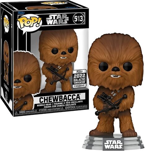 فونكو بوب! فينيل: SWNC - Chewie - Star Wars - Amazon Exclusive - Finyl Figure - فكرة الهدية - البضائع الرسمية - ألعاب الأطفال والكبار - عشاق الأفلام - نموذج نموذج لهواة جمع العملات in Saudi Arabia