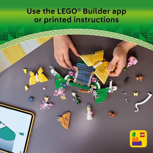 LEGO Wicked Glinda's Wedding Day Building Toy - Pretend Playset with 2 Minidolls, 2 Animal Toy Figures, & 2 Poseable Butterflies - Building Blocks for Kids, Ages 8+ - Gift for Girls & Boys - 75688 in Saudi Arabia