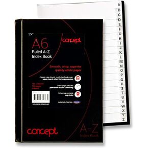 Concept Notebook A6 Lined Hardcover Notebook, Premium Paper, Ruled Journal Notebook, Address Book, Organiser, Student & Teacher Planner, Perfect for School, Office & Home in Saudi Arabia