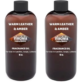 Warm Leather & Amber Fragrance Oil (Our Version of The Brand Name) (32 oz Bottle) for Candle Making, Soap Making, Tart Making, Room Sprays, Lotions, Car Fresheners, Slime, Bath Bombs in Kuwait