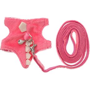 Ferret Harness Leash Comfortable Wearable Traction Rope for Decorative Design with Random Bell Color Suitable for Convenient Pet Walking Random Color in Saudi Arabia