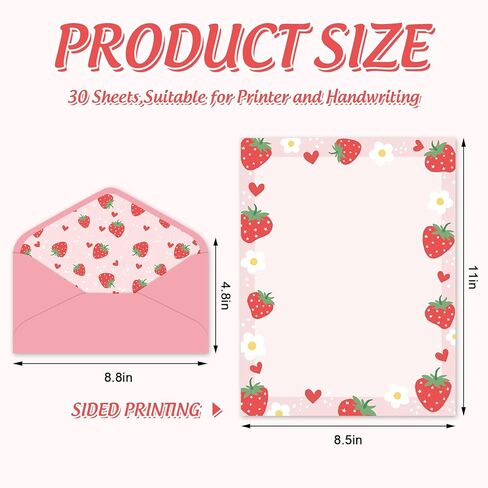 Whaline 30 PCS Fall Pumpkin Stationery مجموعة مع الأظرف الخريف ورقة كتابة برتقالية لطيفة وأظرف للطباعة مدرسة دعوة عيد الشكر ، 8.5 × 11 بوصة in Kuwait