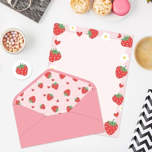 Whaline 30 PCS Fall Pumpkin Stationery مجموعة مع الأظرف الخريف ورقة كتابة برتقالية لطيفة وأظرف للطباعة مدرسة دعوة عيد الشكر ، 8.5 × 11 بوصة in Kuwait