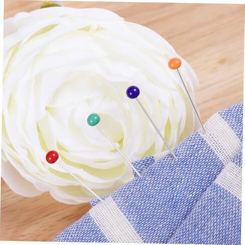 Artibetter 100Pcs Glass Head Multicolor Sewing Pins Head Pin Durable and for DIY Sewing Crafts Quilting and Needlework Projects in Saudi Arabia