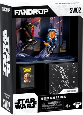 Fandrop SW04-Star Wars: The Empire Strikes Backâ - Luke Skywalker VS. Darth Vader, Combines an Epic Diorama, Artifacts & Scene Marker Creating A Display to Enhance Any Star Wars Collection in Saudi Arabia