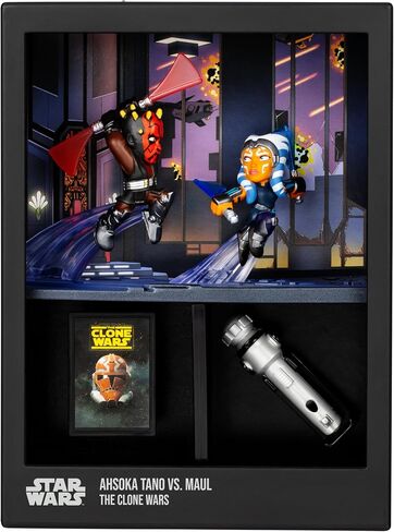 Fandrop SW04-Star Wars: The Empire Strikes Backâ - Luke Skywalker VS. Darth Vader, Combines an Epic Diorama, Artifacts & Scene Marker Creating A Display to Enhance Any Star Wars Collection in Saudi Arabia