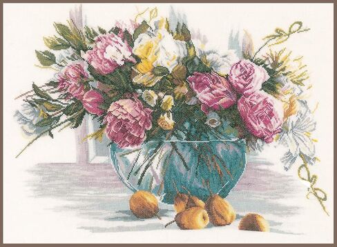 Flowers (Linen), NA, 53 x 38cm in Saudi Arabia
