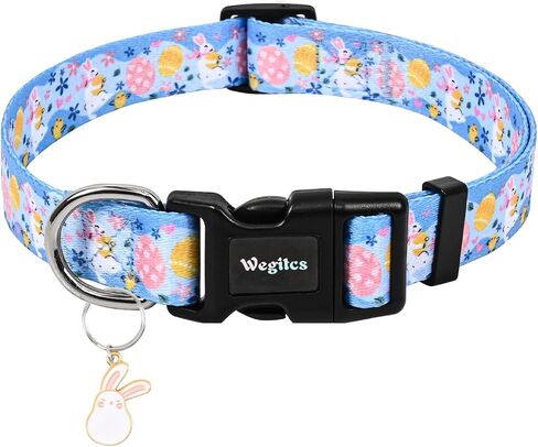 Halloween Dog Collar, Purple Pumpkin Ghost Dog Collars, Soft Adjustable Fall Puppy Collar with Cute Pendant, Heavy-Duty Halloween Holiday Pet Collar for Small Medium Large Dogs-Medium in Kuwait