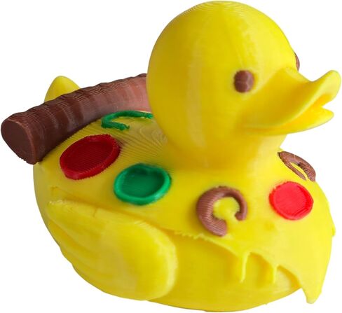 Pizza Duck Figurine – Food-Themed Desk Collectible – Funny Gift – 3D Printed in Canada in Saudi Arabia