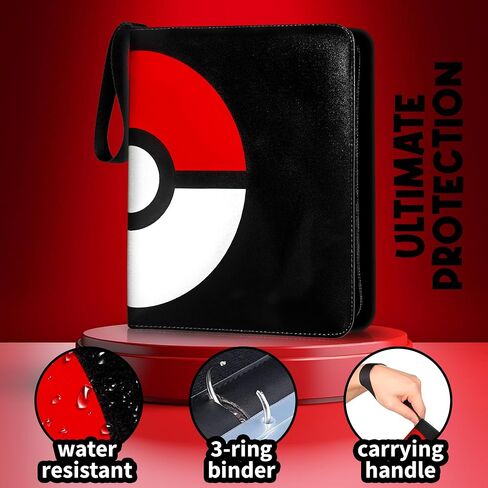 Trading Card Binder, 900 Double Sided Pocket, 9 Pocket Card Collection Binder, Binder for Cards, Collector Card Binder, Collectible Trading Card Albums, Cases and Sleeves in Saudi Arabia