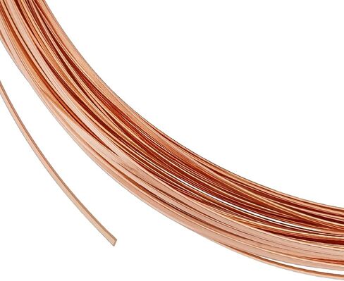 BENECREAT 39FT 30 Gauge Flat Brass Wire, 1mm Wide Flat Craft Jewellery Making Wire for DIY Jewelry Craft Making, Gem Wrapping in Saudi Arabia