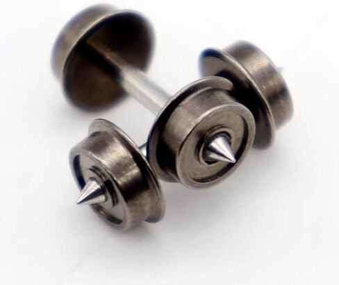 2 Pieces Metal DC Wheels,Metal Wheels,Spare Part,Replacement,N Scale Wheel Hobby Train Accessory for 1:160 DIY Accessory in Saudi Arabia