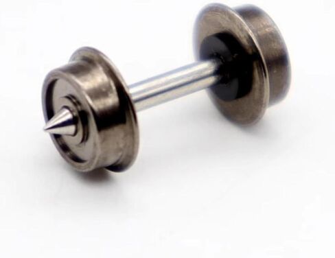 2 Pieces Metal DC Wheels,Metal Wheels,Spare Part,Replacement,N Scale Wheel Hobby Train Accessory for 1:160 DIY Accessory in Saudi Arabia