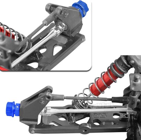 RC Drive Shaft Axles (Front Rear) w/Wheel Hex Nuts Upgrades Part for 1/5 KRATON 8S BLX Outcast 8S BLX,2PCS CVD Driveshaft Hop Ups,Silver & Navy Blue in Saudi Arabia