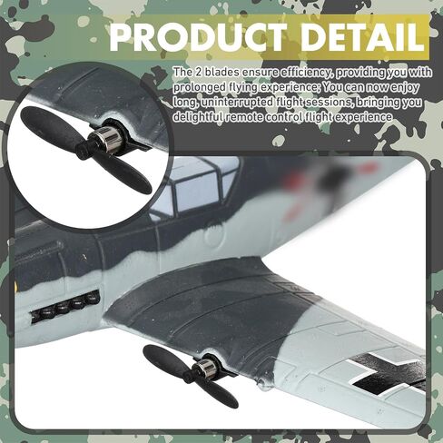 3 Sets Spare RC Plane Propellers 2 Blade Compatible with Spitfire(76205) P-51d Mustang F4u Bf109(76206) RC Plane 3 Channel Remote Control Airplane Fighter Toys in Saudi Arabia