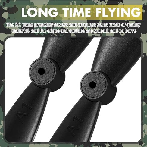 3 Sets Spare RC Plane Propellers 2 Blade Compatible with Spitfire(76205) P-51d Mustang F4u Bf109(76206) RC Plane 3 Channel Remote Control Airplane Fighter Toys in Saudi Arabia
