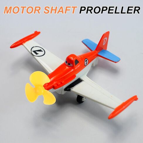 MECCANIXITY 2mm DC Motor Shaft Propeller, 30mm Fan Shape 3-Blade Plastic Round Propellers for DIY Model Airplane Science Toys Motor RC Boat Micro (Yellow, Pack of 10) in Saudi Arabia