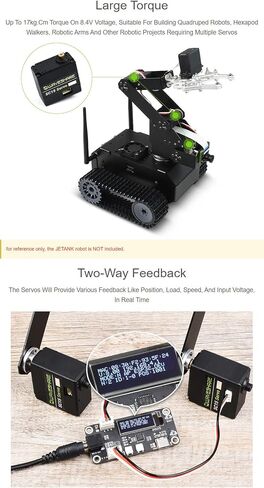 Waveshare SC15 17kg Large Torque Programmable Serial Bus Servo 17kg.cm Large Torque in Saudi Arabia