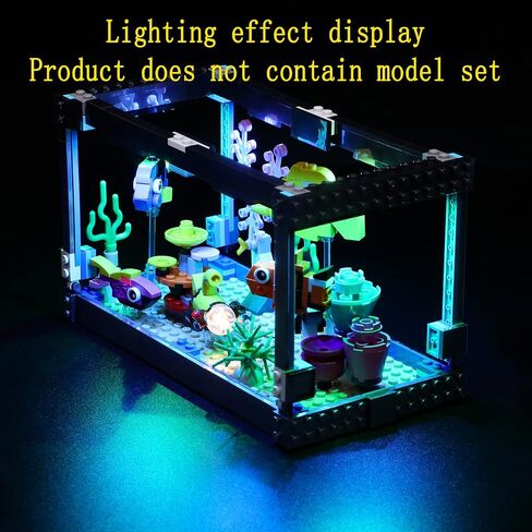 طقم مصباح LED متوافق مع Lego Fish Tank - مجموعة إضاءة لـ Creator 31122 Model (مجموعة نموذجية غير متضمنة) in Saudi Arabia