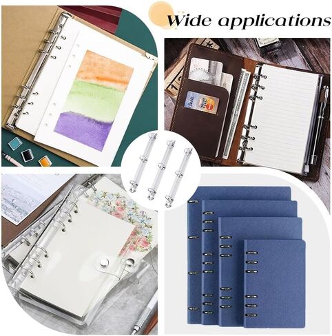 GORGECRAFT 3 Set 3 Ring Binder Mechanism Iron Binder Replacement Kit O Rings Loose Leaf Book Binder Metal Binding Spines Combs for DIY Making School Notebook Document Organization Planners in Saudi Arabia