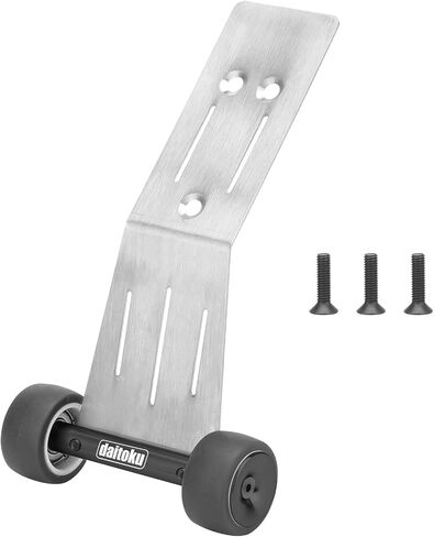 Daitoku RC Wheelie Bar Aluminium Tail Wheel Ups Pressions for Traxxas Mini-Maxx 4WD RTR 1/16 RC CAR (#107154-1)-Black in Kuwait