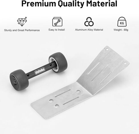 Daitoku RC Wheelie Bar Aluminium Tail Wheel Ups Pressions for Traxxas Mini-Maxx 4WD RTR 1/16 RC CAR (#107154-1)-Black in Kuwait