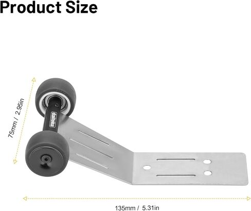 Daitoku RC Wheelie Bar Aluminium Tail Wheel Ups Pressions for Traxxas Mini-Maxx 4WD RTR 1/16 RC CAR (#107154-1)-Black in Kuwait