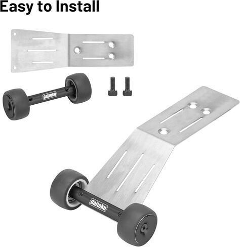 Daitoku RC Wheelie Bar Aluminium Tail Wheel Ups Pressions for Traxxas Mini-Maxx 4WD RTR 1/16 RC CAR (#107154-1)-Black in Kuwait