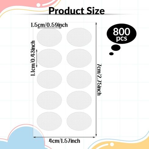 800 PCS بقع دعم الفص الأذن للأقراط ، حماة القرط غير المرئية ملصقات حركية واضحة للأقراط الثقيلة منتجات رعاية الأذن المقاومة للماء للملعقة الممزقة أو الممتدة in Saudi Arabia
