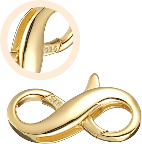 925 Sterling Silver Clasp Clasp Stainsal Steel Claw Claws Clasps Clasps Silver Bracelet Clasps and Clofurs Extensions for Women المجوهرات صنع موصل قلادة Carabiner لإصلاح المجوهرات DIY in Saudi Arabia